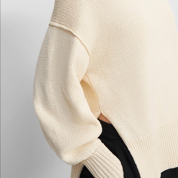 Theory chainette cotton chunky knit sweater - Picture 4 of 8